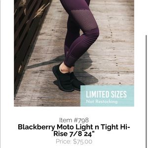 Zyia BlackBerry Moto Leggings